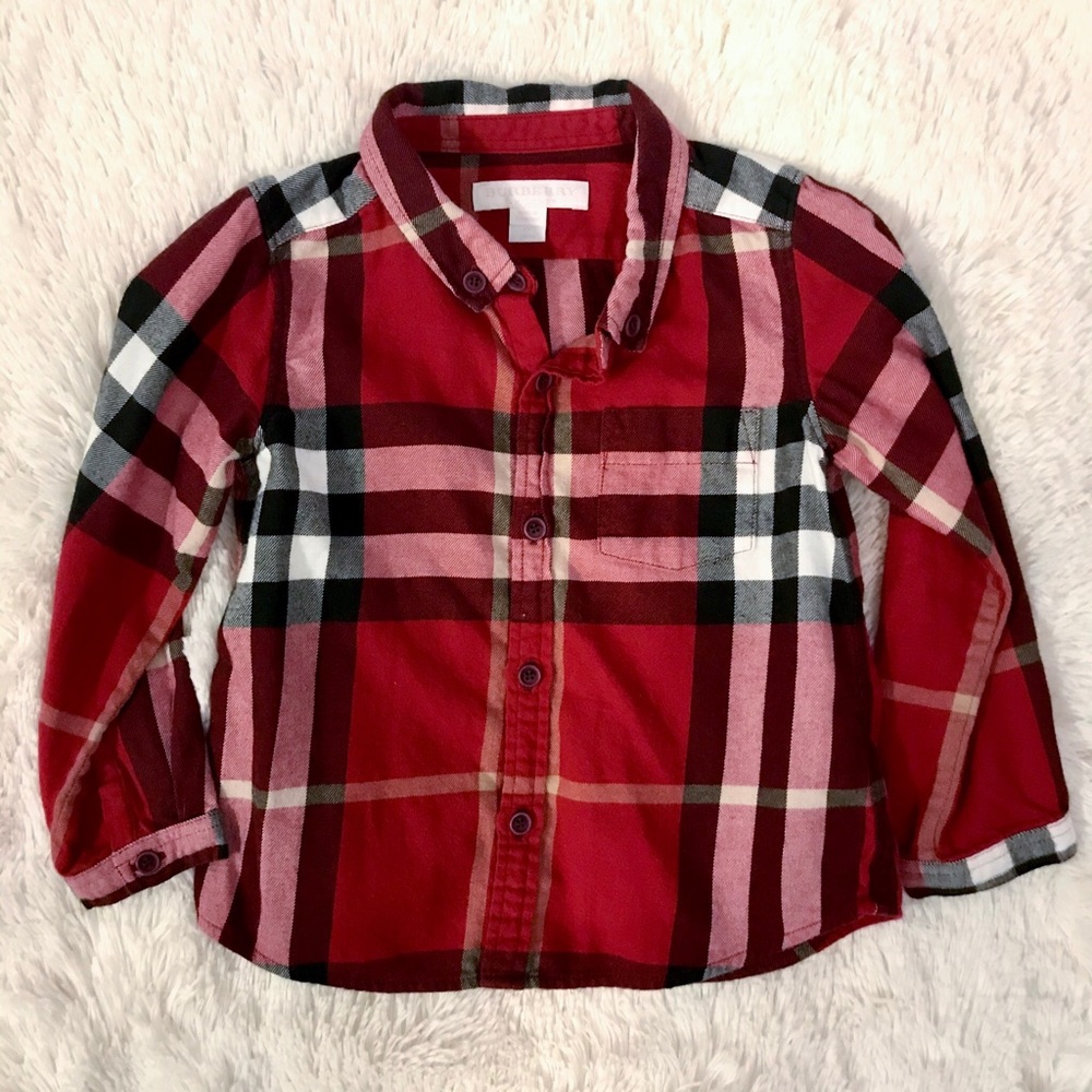 Burberry Plaid Shirt Toddler Boy